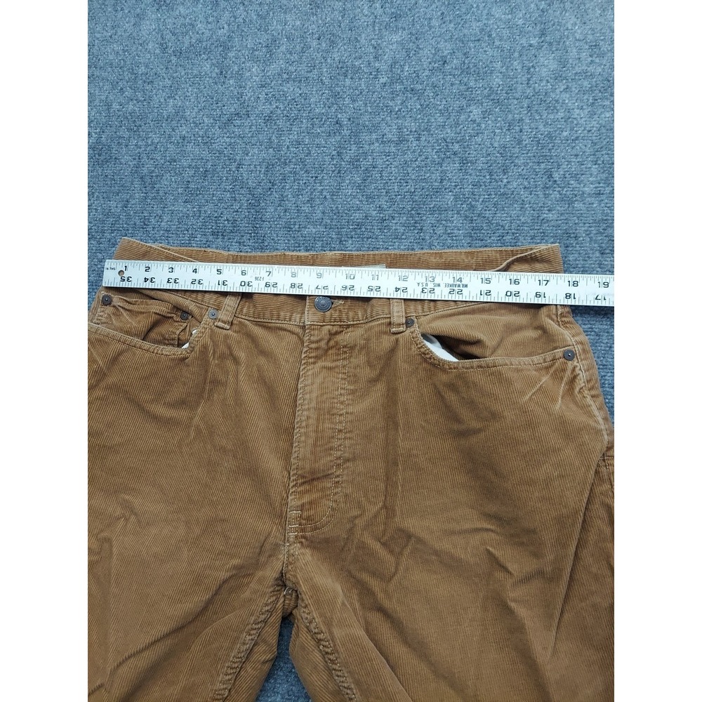 Vtg Polo Ralph Lauren Corduroy Pants Mens 34x28 Brown‎ Chino Tag size 36x32 - Picture 9 of 14